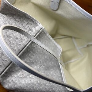 White Goyard PM Tote